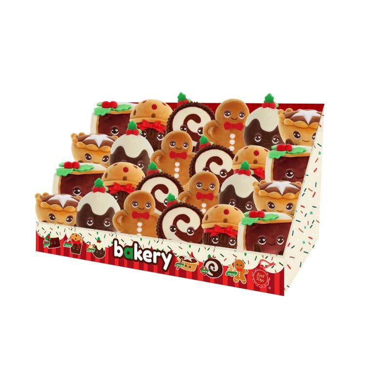 Mini peluches pâtisseries de Noël 8 cm – 6 modèles