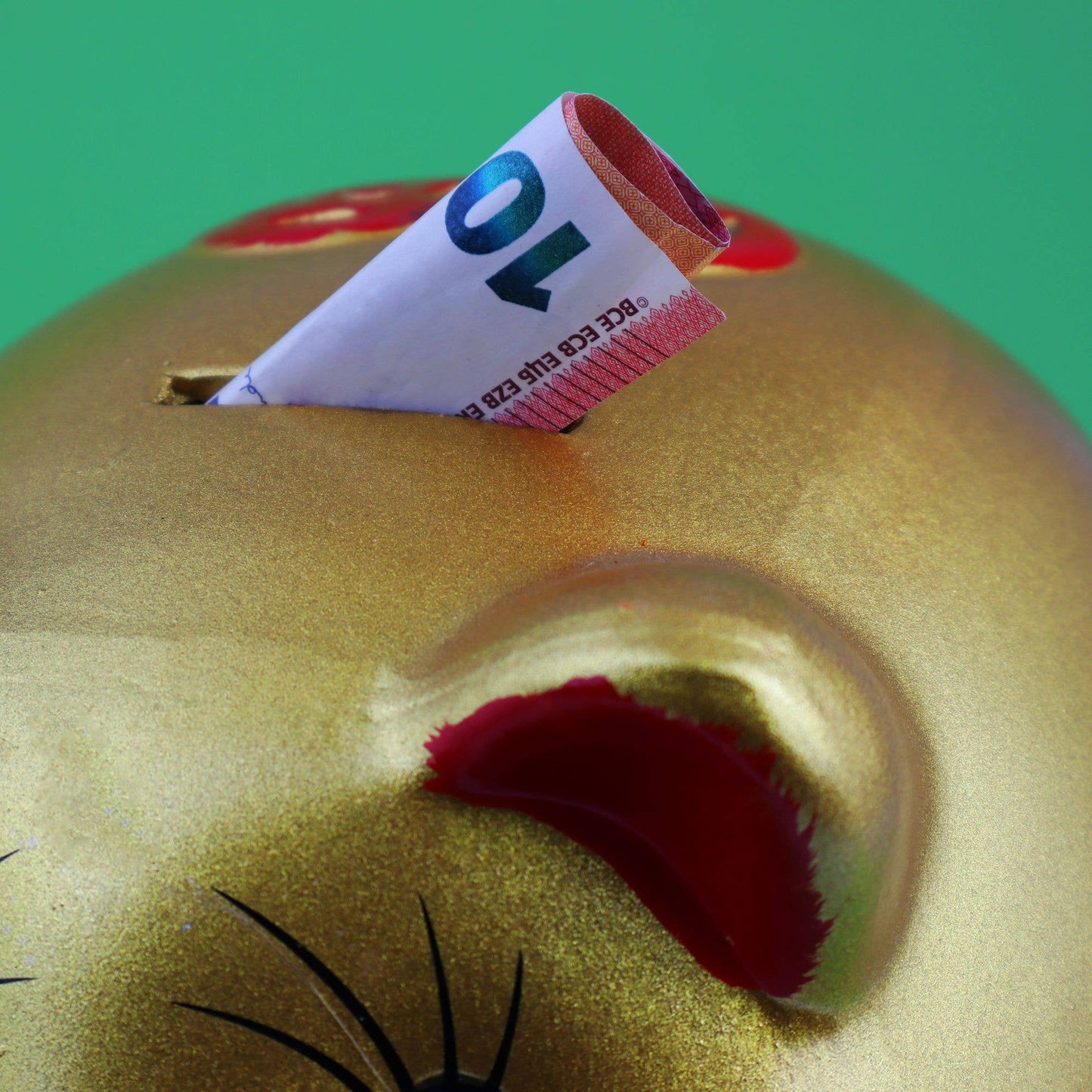 Golden Lucky Piggy Bank