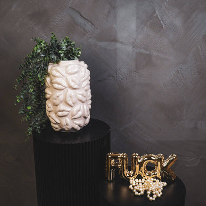 Vaso - Baci - Ceramica - Beige - 17x17x27cm