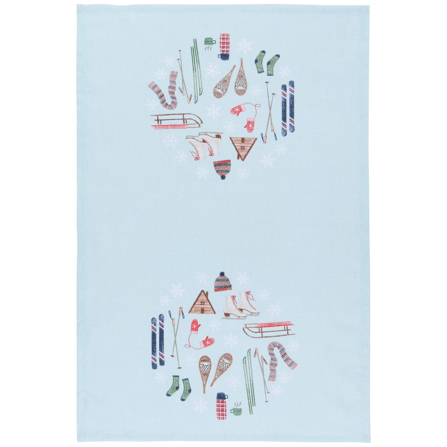 Set of 2 Alpine Adventure printed tea towels