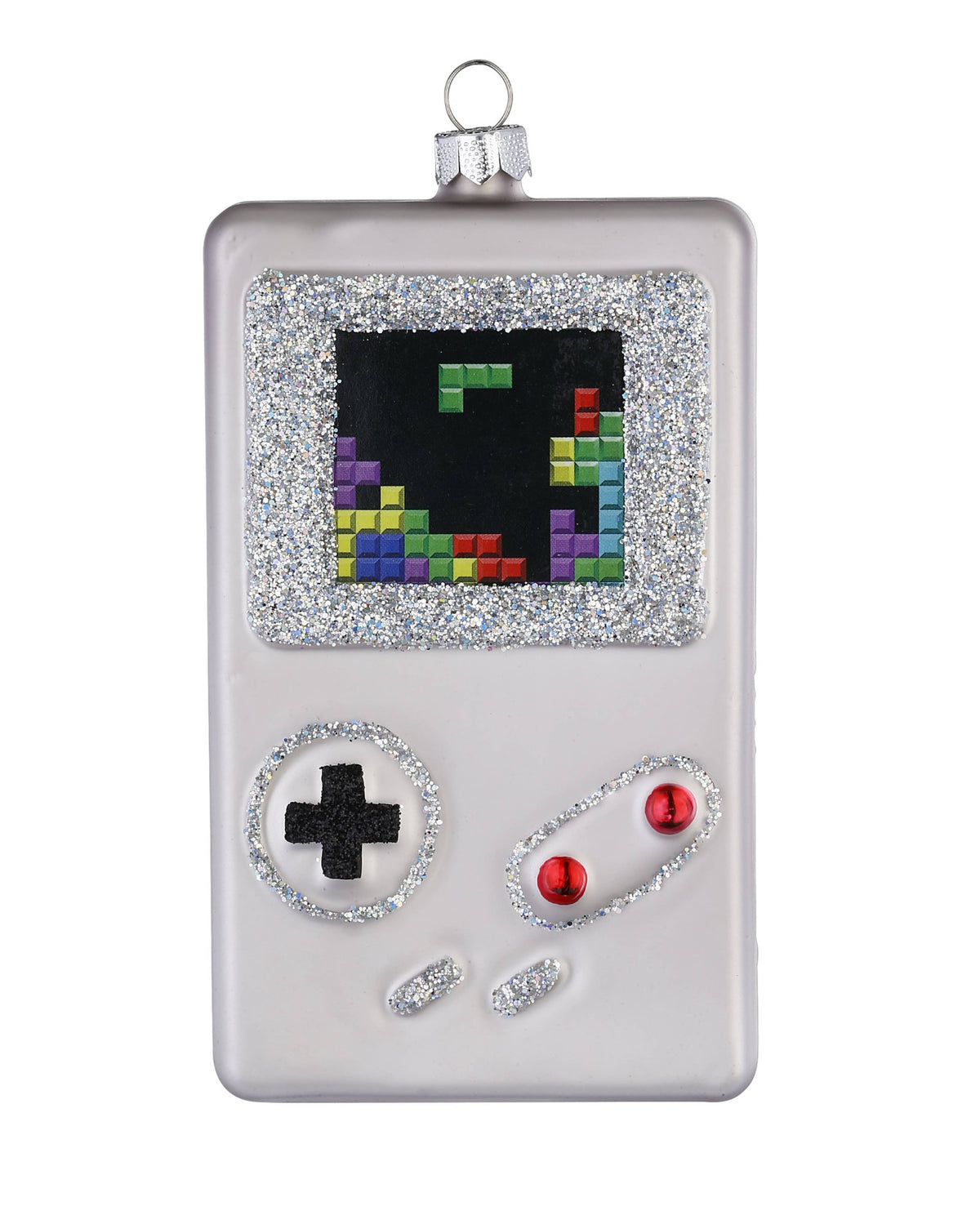 Ornement de Noël console de jeu portable, verre, 11,5 cm – Holly & Jolly