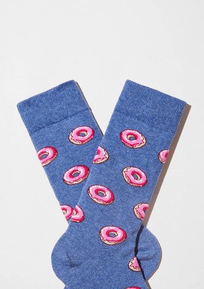 BeDonut Blue - 100% Organic Cotton Socks