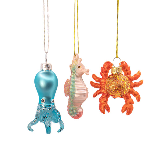 Miniature balls shaped like sea creatures - Assorted
