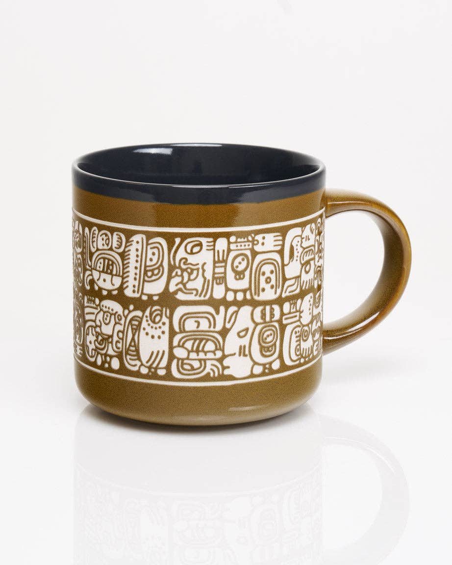 Mug Sculptée à la Main Maya Script (430 ml) – produit scientifique Cognitive Surplus EU, vue 1