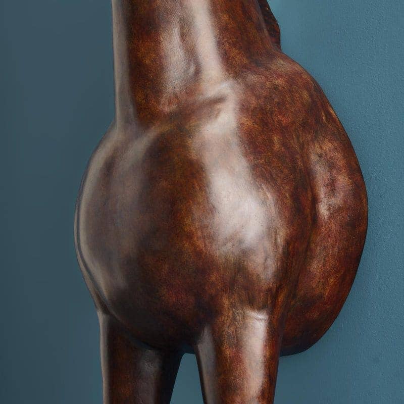 Candeeiro de pé Amadeus, castanho, 47 x 40 x 153 cm