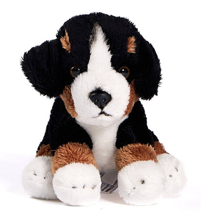Peluche chiot Bouvier bernois assis