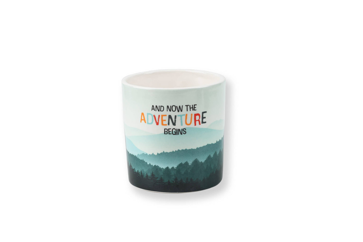 MTB mug “And now the Adventure Begins”