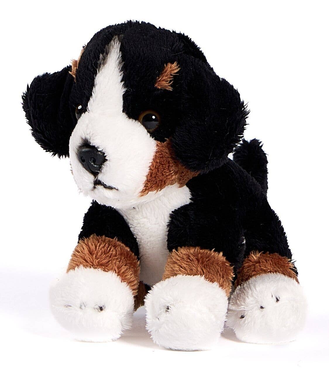 Peluche chiot Bouvier bernois assis