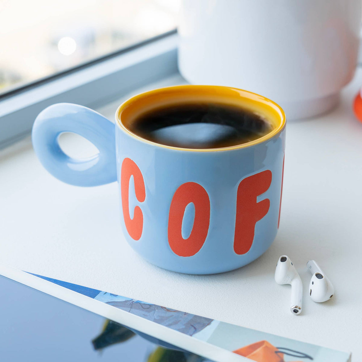 Mug "COFEE" Bleu Clair
