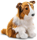 Peluche Colley à Poil Long sans Laisse il