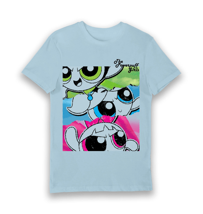 T-shirt adulte Powerpuff Girls affiche vintage
