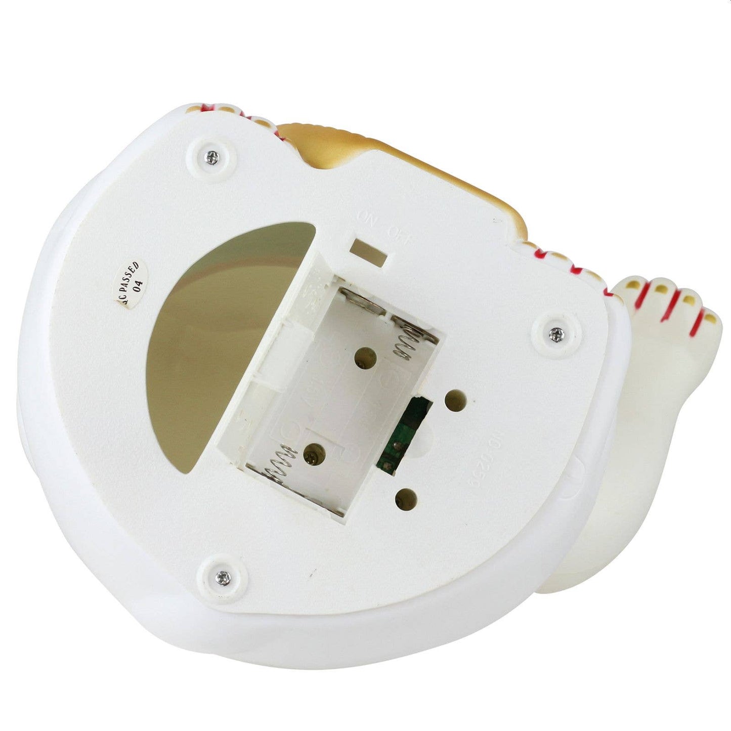 Grand Chat chanceux blanc 25cm