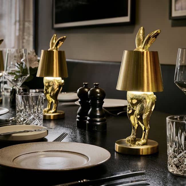 Lampe de table LED Hiding Rabbit, or
