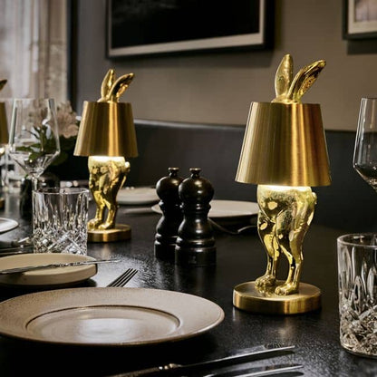 Lampe de table LED Hiding Rabbit, or