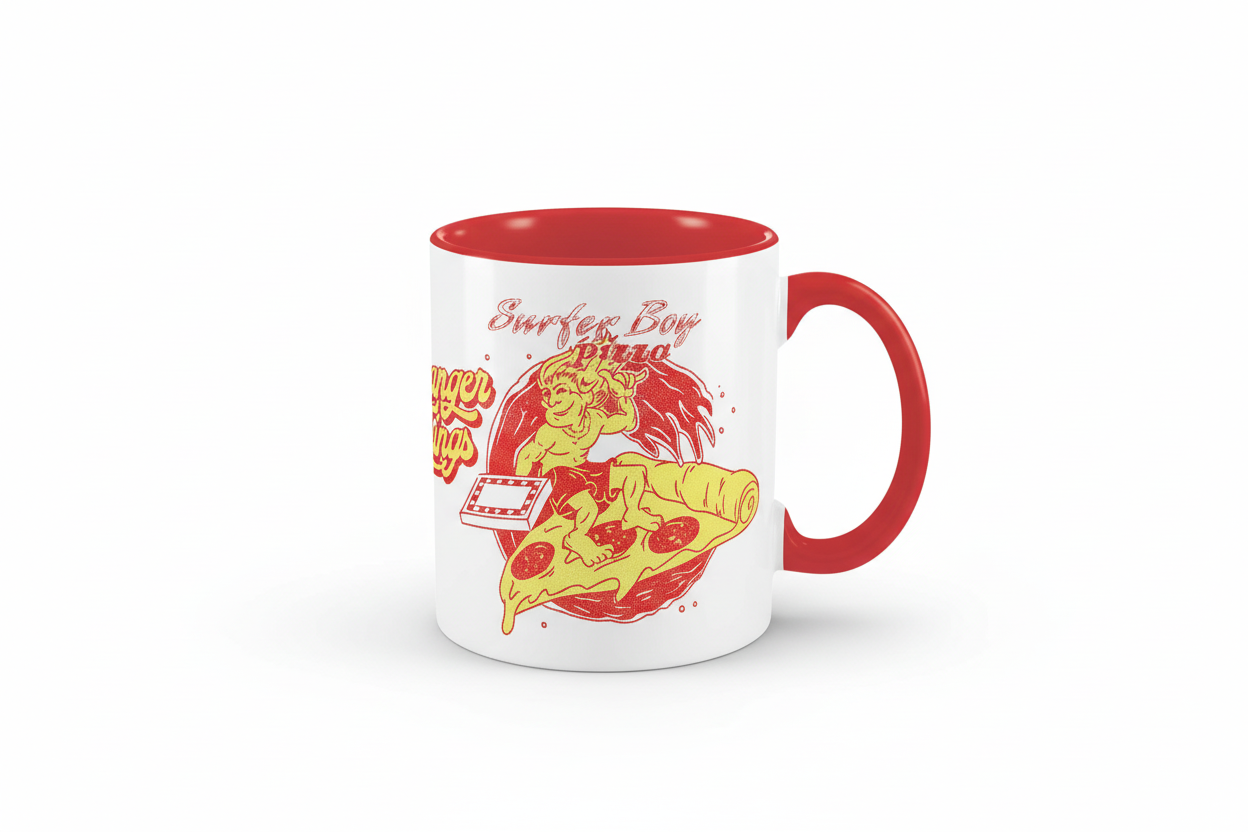 Mug Stranger Things 4 -Surfer Boy Pizza