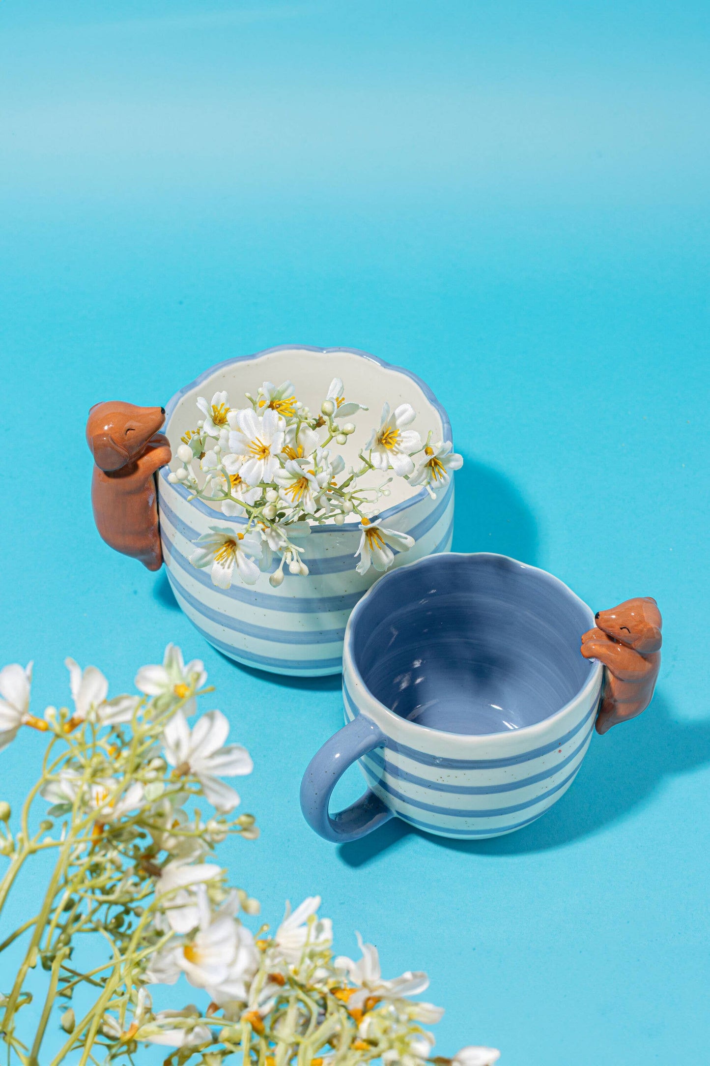 Playful Dachshund Planter