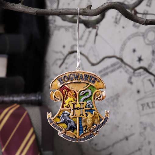 Decoración navideña de Harry Potter - Escudo de Hogwarts