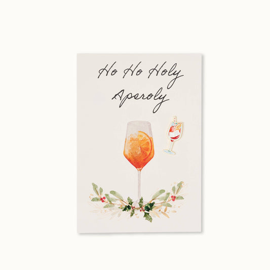 Carte avec Pin’s « Ho Ho Holy Aperoly »