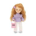 Muñeca Sunny con suéter morado, 32 cm