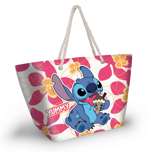 Sac de Plage Soleil Disney Lilo & Stitch « Ice Cream » – Rose