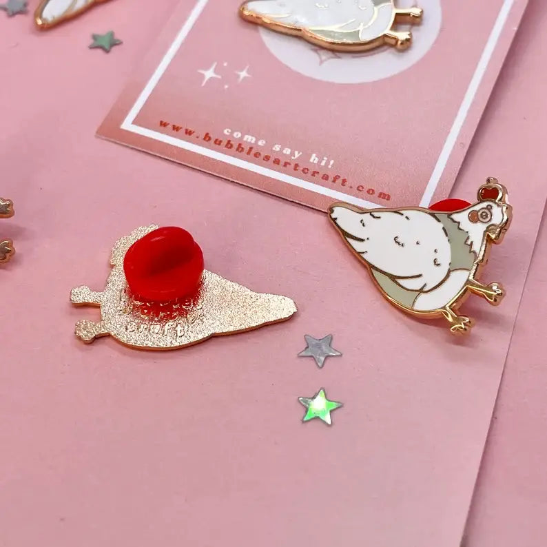 Cherry Pigeon Pin