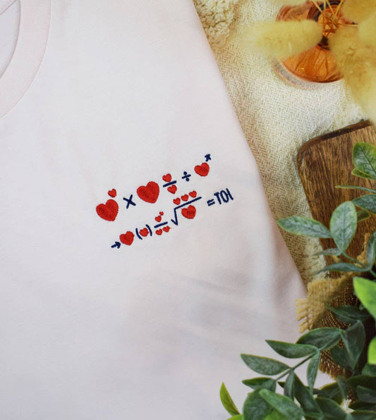 T-shirt Brodé - L'amour en Formule