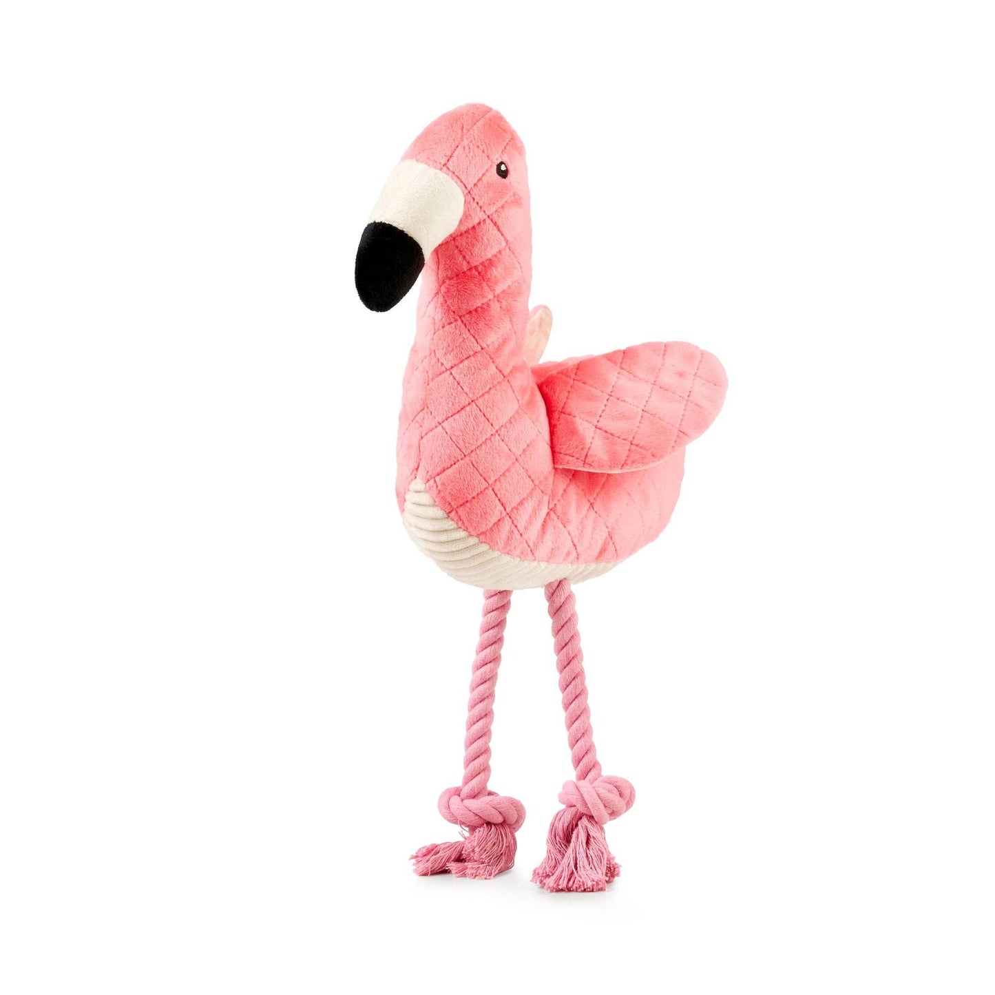 Huggles Dog Toy - Sunny Pink Flamingo