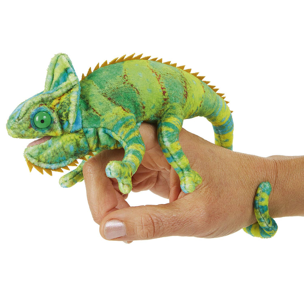 Kameleon vingerpoppetje