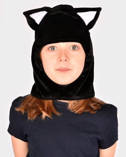 Black cat set (hood and tail) 3-5 years