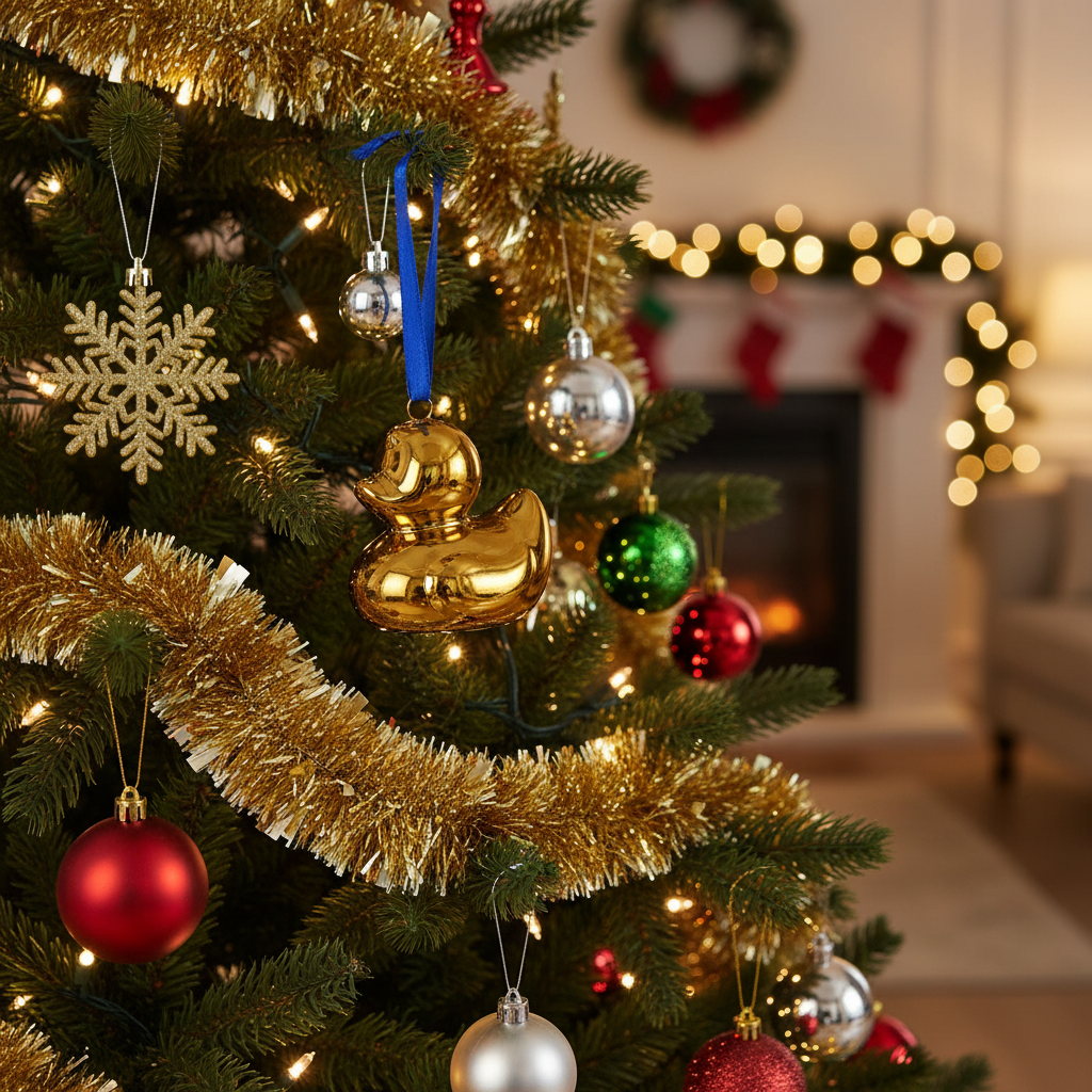 ゴールデンダックのクリスマスデコレーション