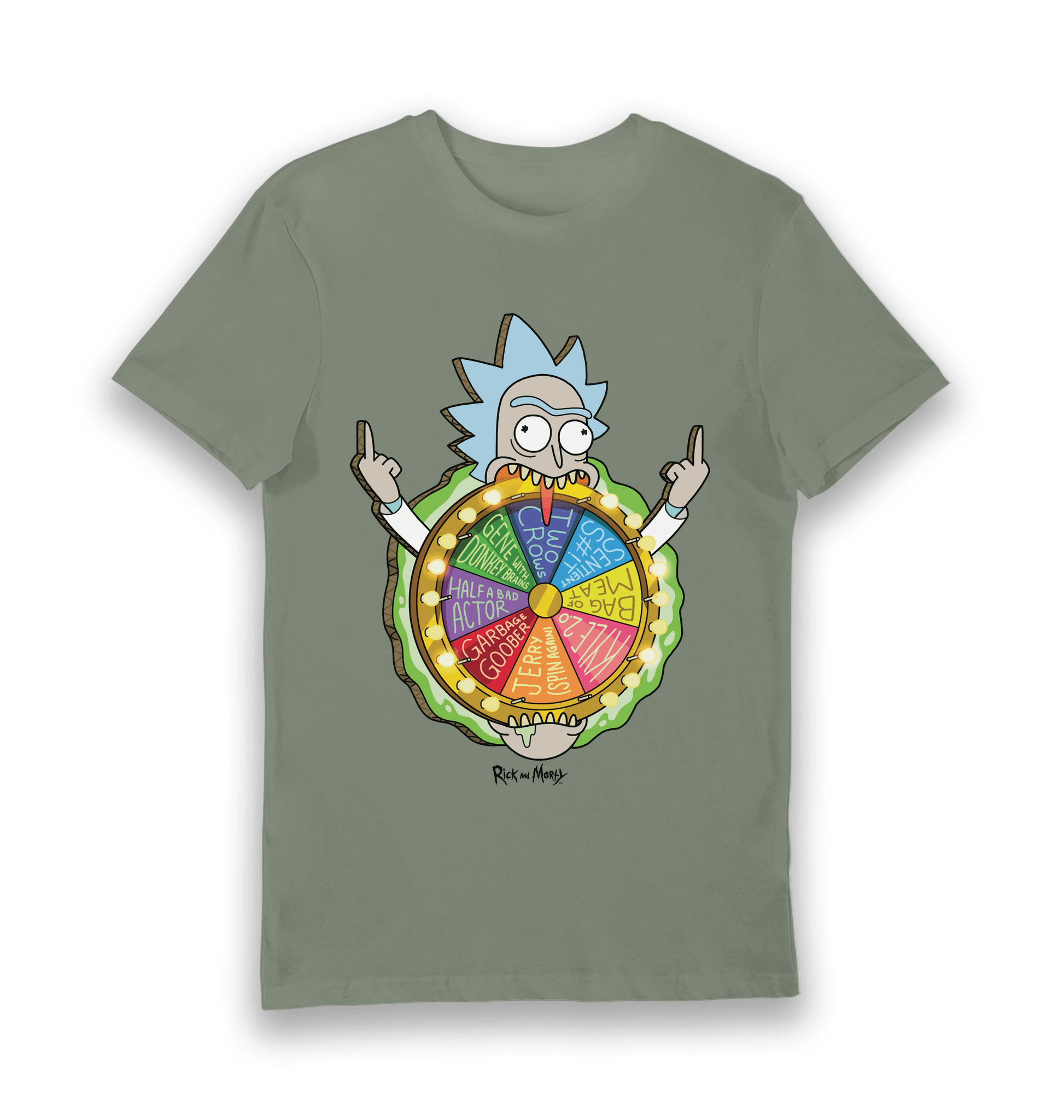 T-shirt adulte Rick and Morty Spin the Wheel