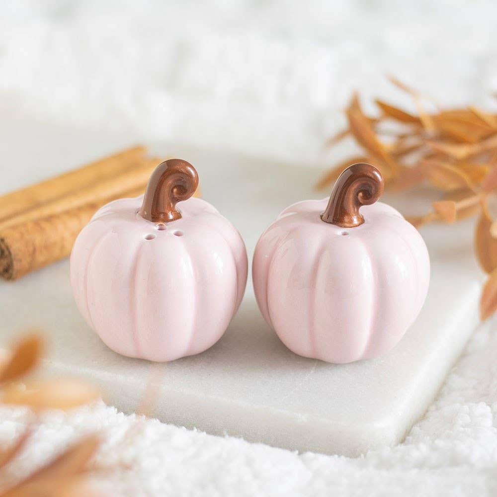 Salière et Poivrière Citrouilles Roses d'Automne