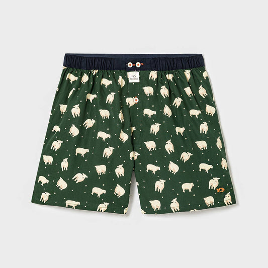 Caleçon 100% coton biologique Moutons