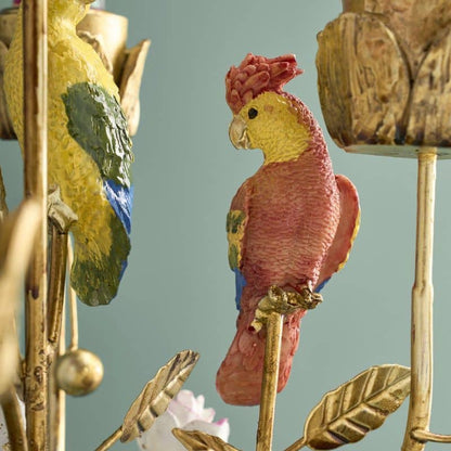 Chandelier Lion Poly/Métal, 20 x 15 x 37 cm