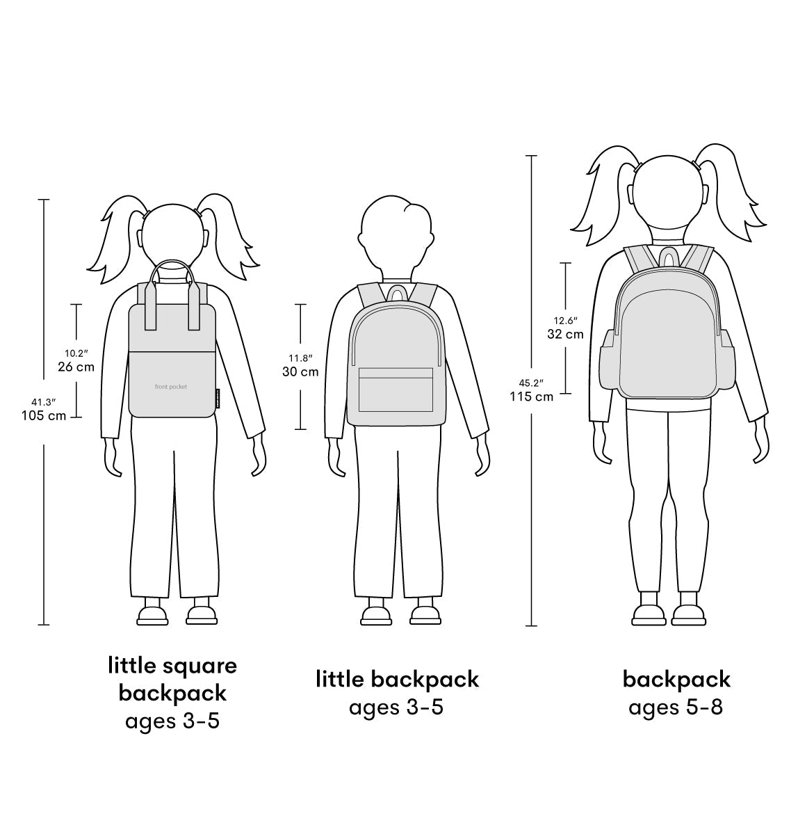 Sac à dos enfant - Princesses – vue 7 – A Little Lovely Company