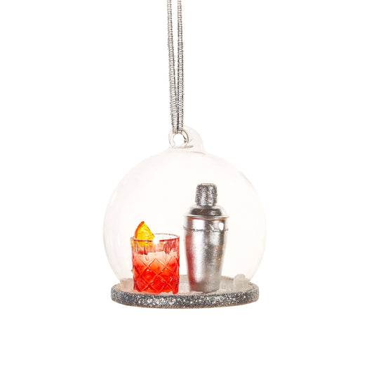 Dome-shaped Negroni cocktail ball