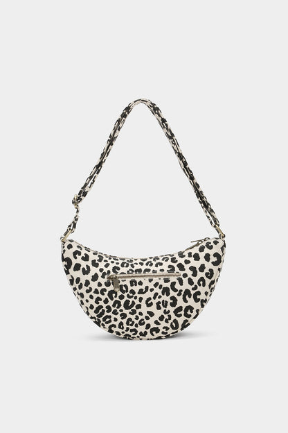 Sac banane Andrea Léopard écru