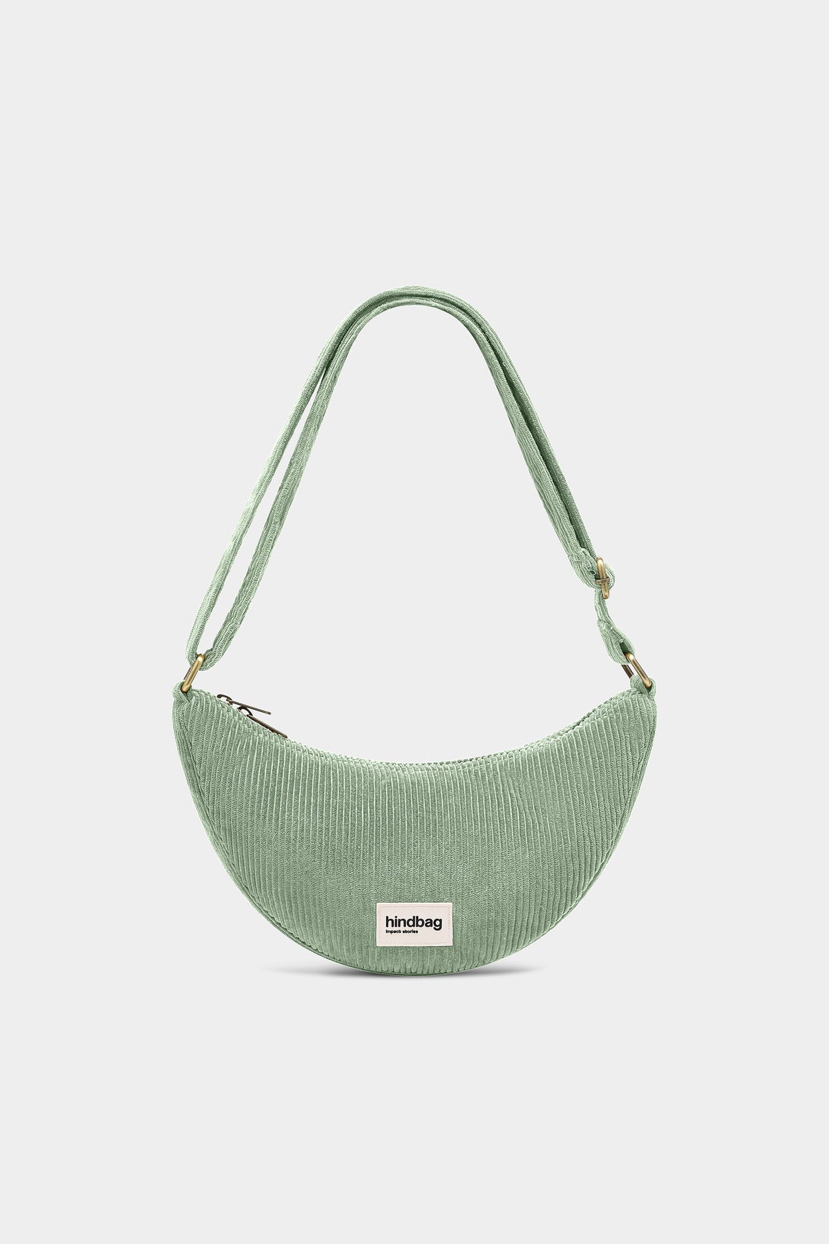Sac banane Andrea Velours Vert d'eau