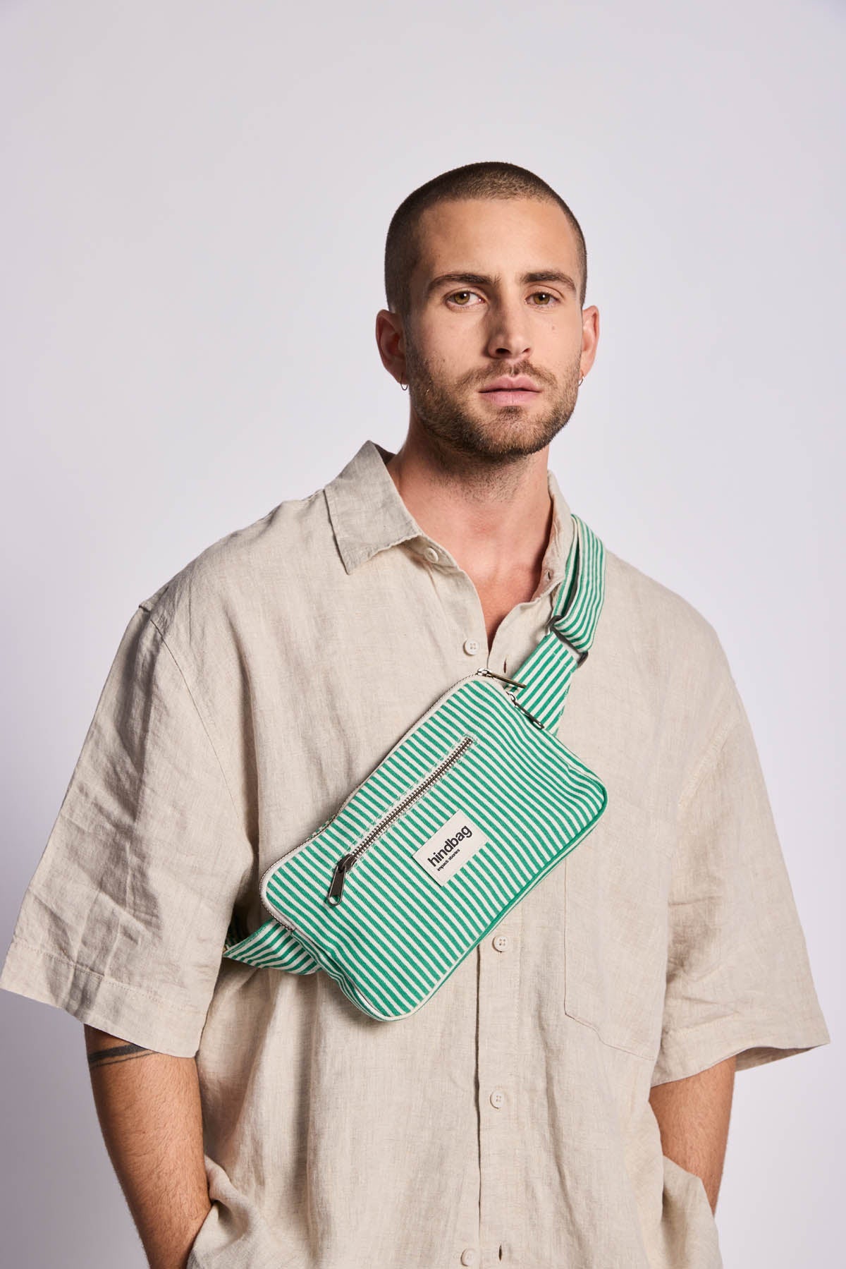 Sac banane Harry Rayures vert