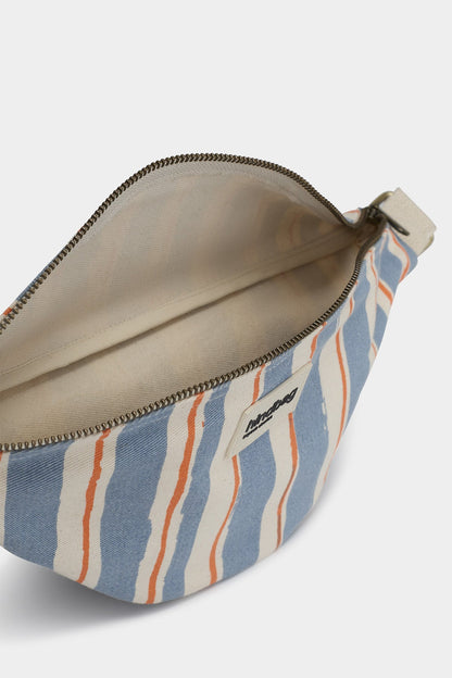 Sac banane Olivia Rayures orange et bleu