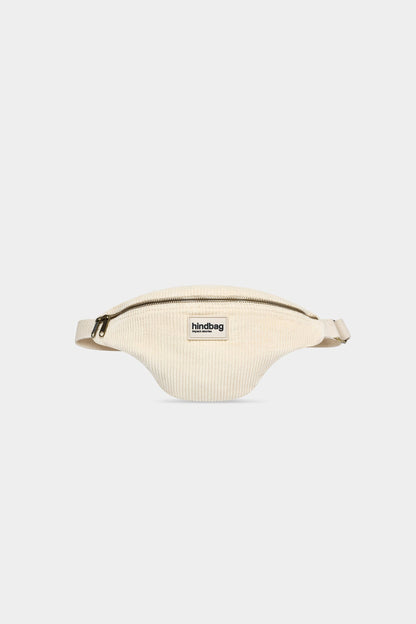 Sac banane Olivia Velours Beige