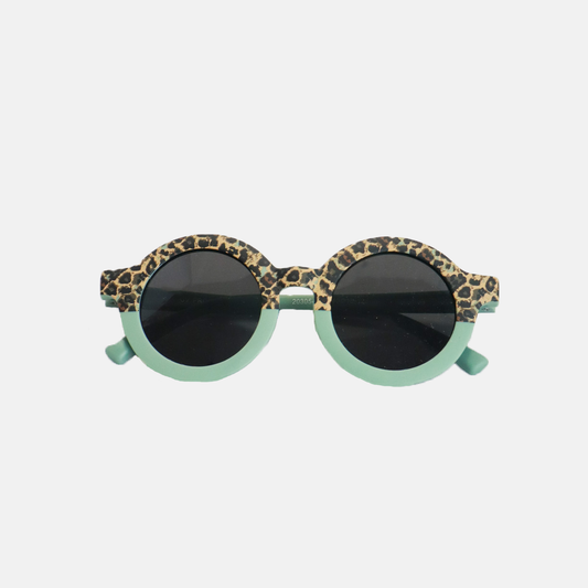 Occhiali da sole per bambini - Categoria 3 - Leopardo verde