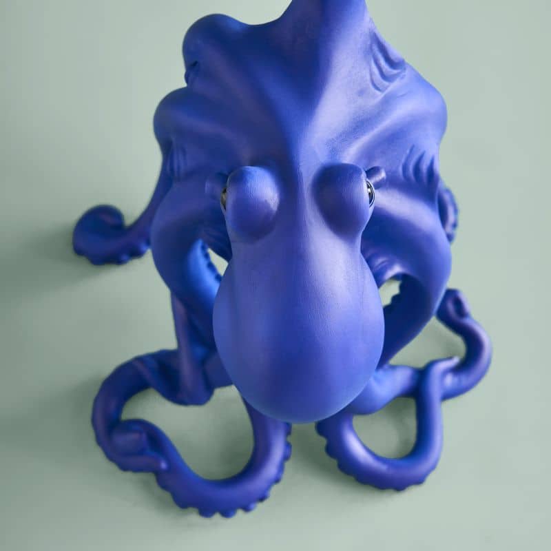 Baby Otto the Octopus Table Lamp, Blue Resin, 15.5 x 13.5 cm