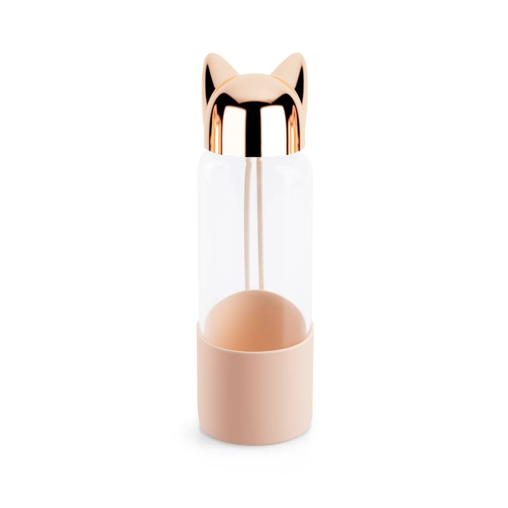 Bottiglia, Gatto, 350 ml, rosa, borosilicato