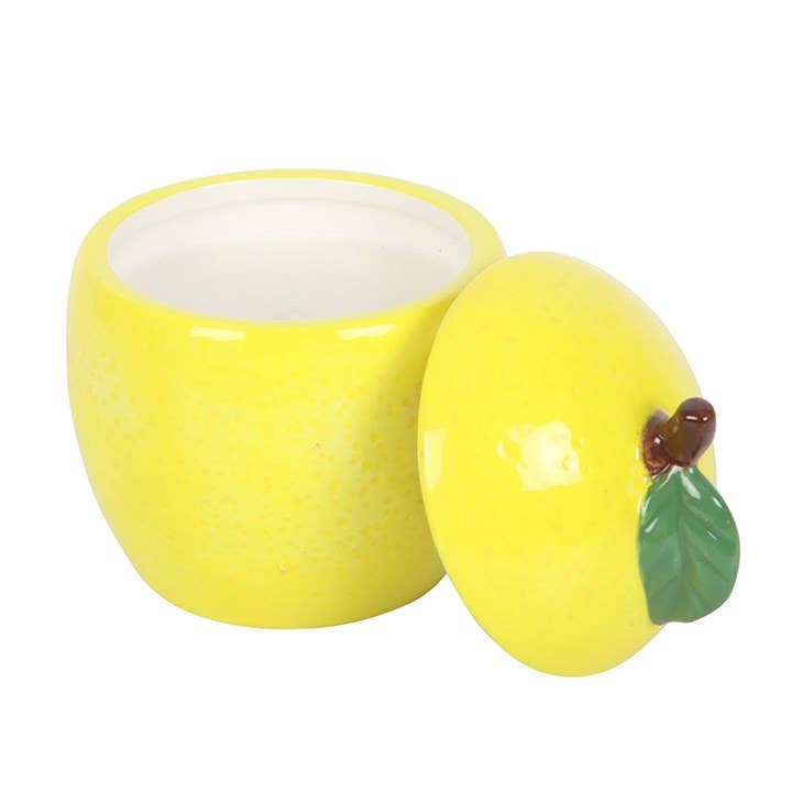 Lemon-Shaped Candle