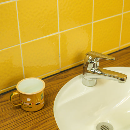 “Camp Stuff” enamel mug