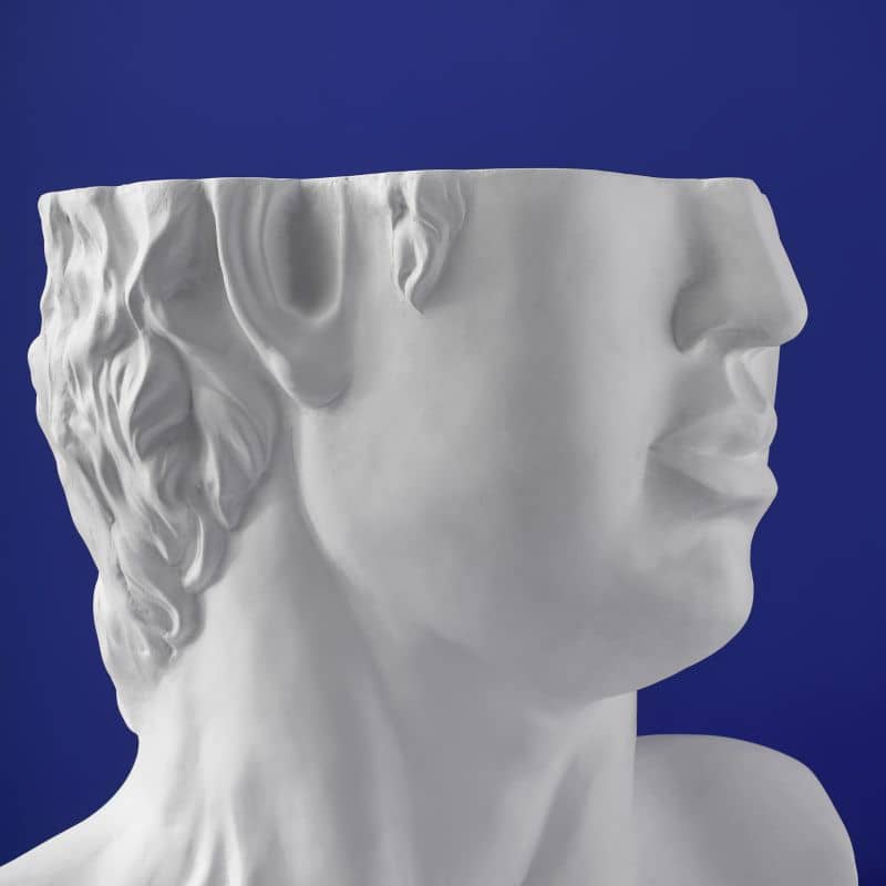 David bijzettafel, Magnesia White, 53 x 46 x 53 cm