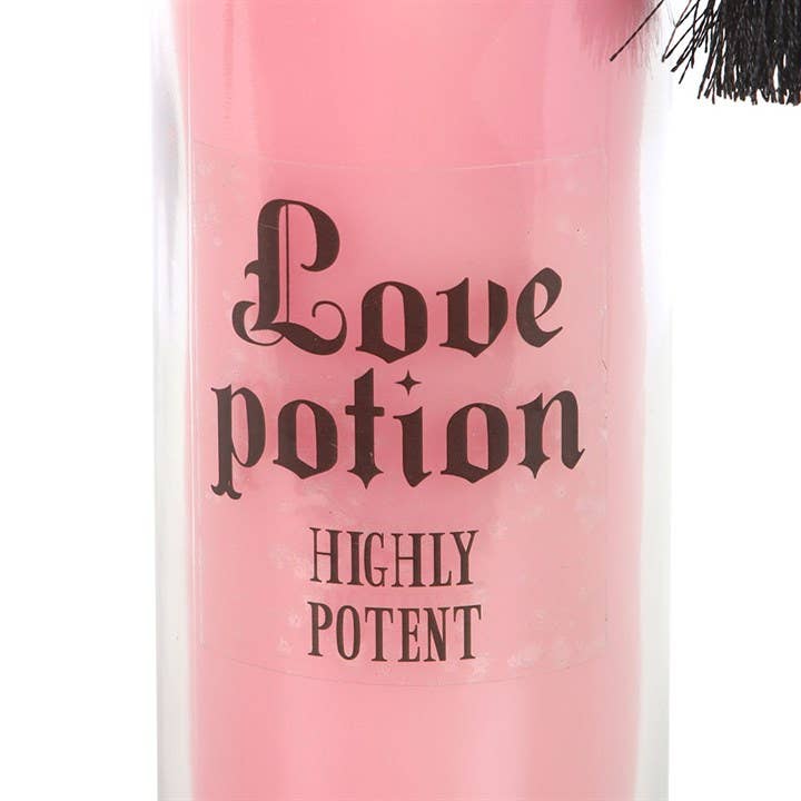 Love Potion glass tube candle, passion fruit scent