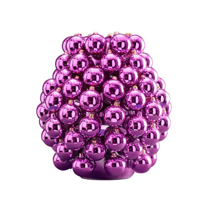 Vase Boules de Noël lilas