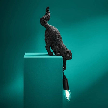 Chichi Cat Table Lamp, Black